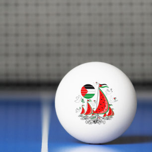 Freedom Global Sumud Flotilla Boats to Gaza Ping Pong Ball