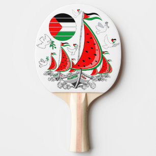 Freedom Global Sumud Flotilla Boats to Gaza Ping Pong Paddle