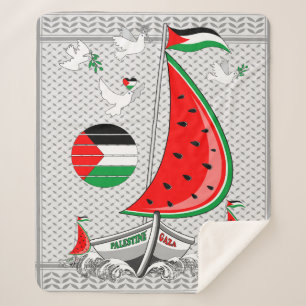 Freedom Global Sumud Flotilla Boats to Gaza Sherpa Blanket