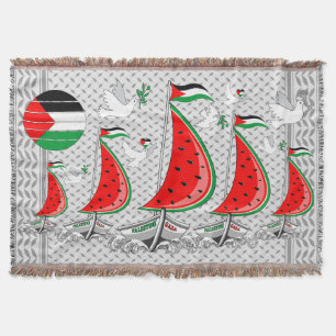 Freedom Global Sumud Flotilla Boats to Gaza Throw Blanket
