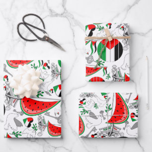 Freedom Global Sumud Flotilla Boats to Gaza Wrapping Paper Sheet