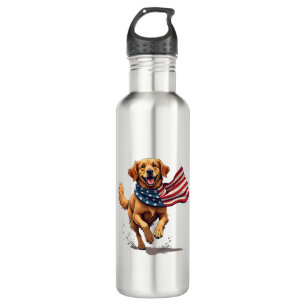 Freedom Golden Retriever Vintage Engraving Shirt 710 Ml Water Bottle