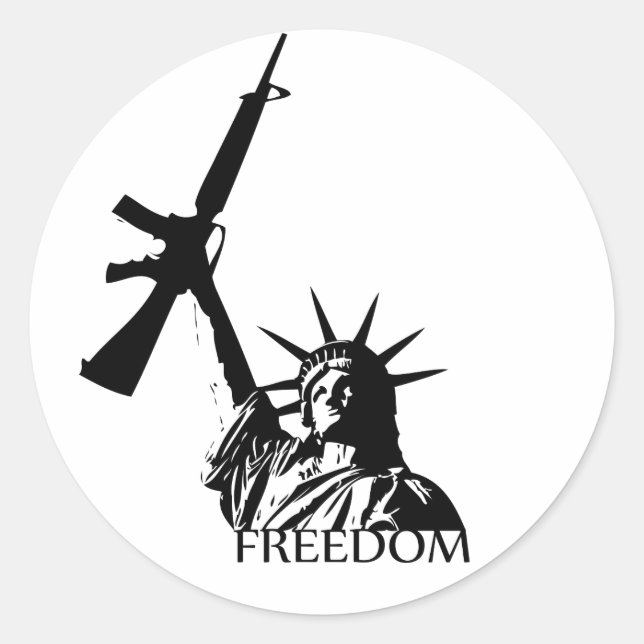 Freedom - Got guns? (Large) Classic Round Sticker (Front)