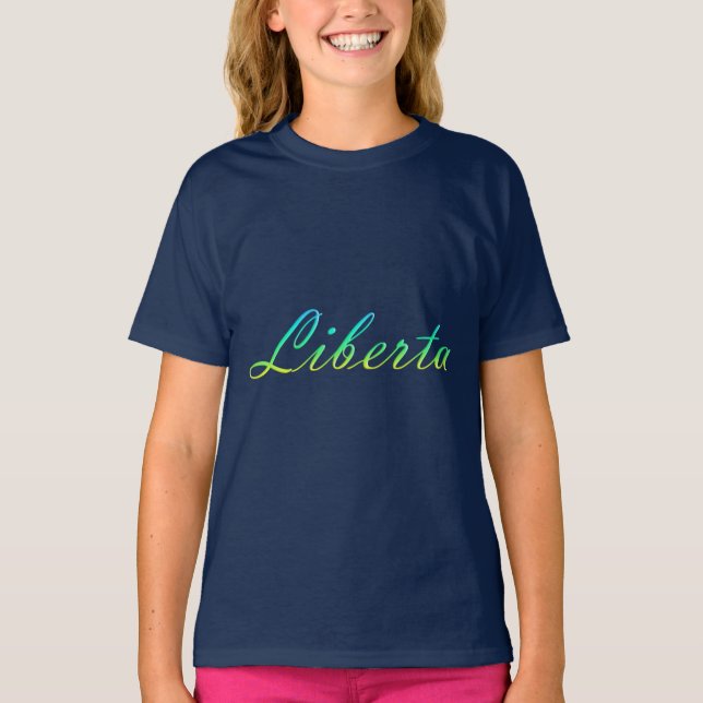 Freedom. Gradient text. Sweatshirt T-Shirt (Front)