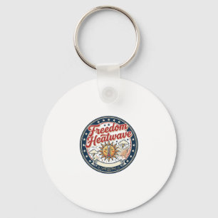 Freedom Heatwave Patriotic Patriotic Weather Summe Keychain