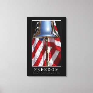 Freedom: Inspirational Quote 1 Canvas Print