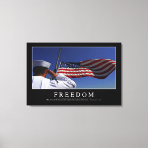 Freedom: Inspirational Quote 2 Canvas Print