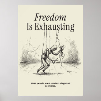 Freedom Is Exhausting Poster