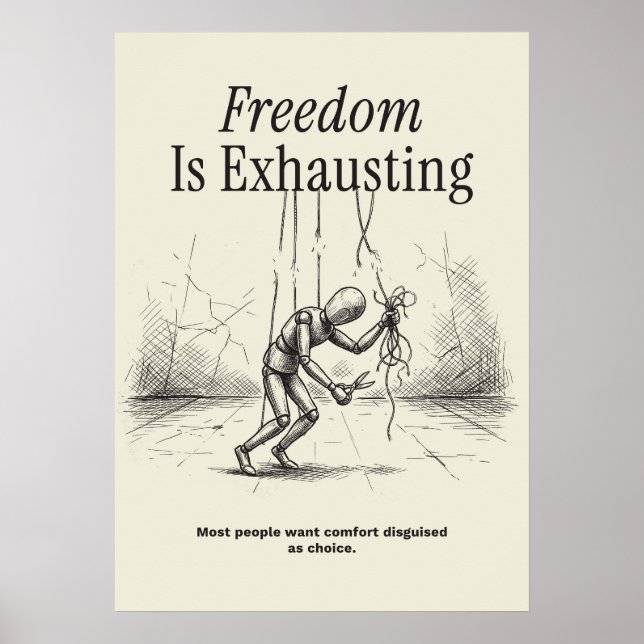Freedom Is Exhausting Poster (Front)