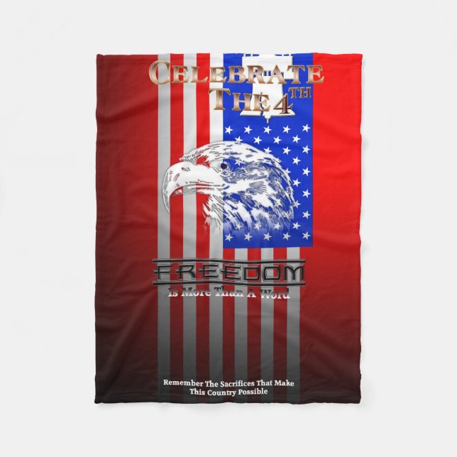 Freedom Is More Than A Word C4th Baby Blanket (Front)