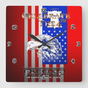 Freedom Is More Than A Word Liberty Wall Clock