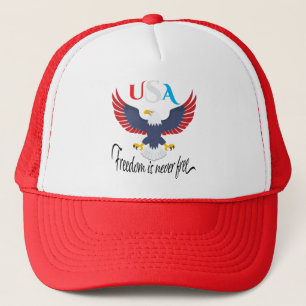 Freedom Is Never Free USA Trucker Hat