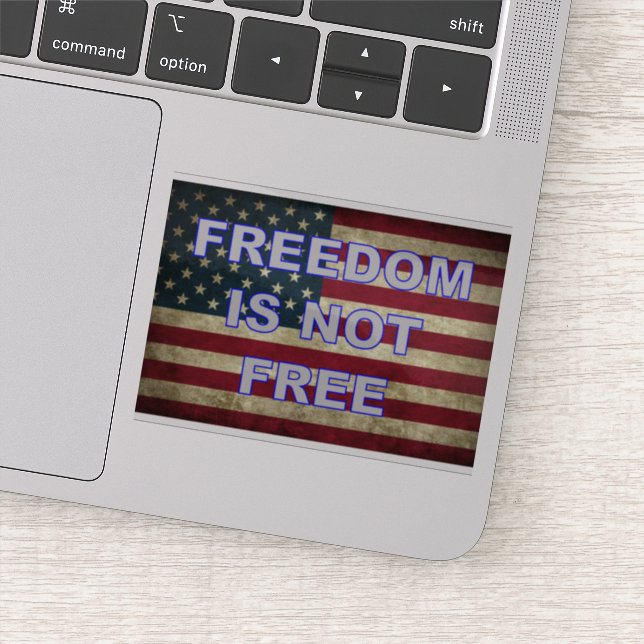 Freedom Is Not Free - American Flag (Detail)