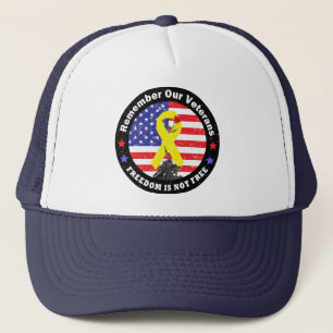 FREEDOM IS NOT FREE TRUCKER HAT