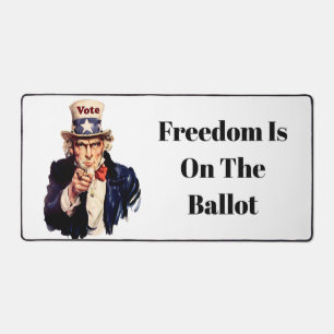Freedom Is On The Ballot 2026 Desk Mat