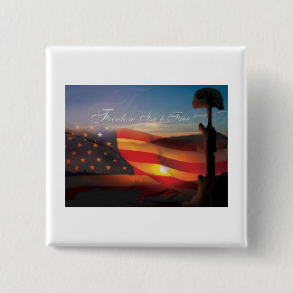 Freedom Isnt Free 2 Inch Square Button