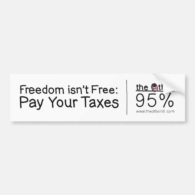 Freedom Isn't Free Bumper Sticker (Front)