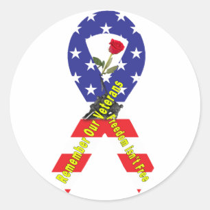 Freedom isn't Free Classic Round Sticker