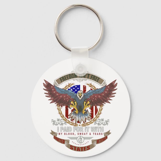 Freedom Isn't Free Keychain (Front)