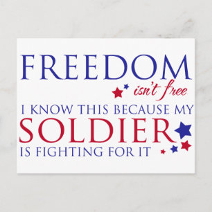 Freedom isn't Free Postcard