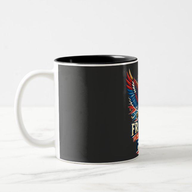 Freedom isn't free Two-Tone coffee mug (Left)