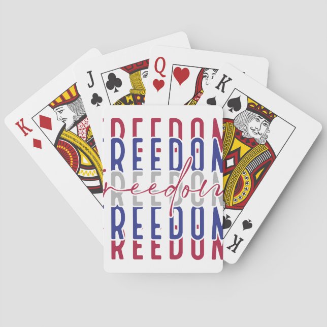 Freedom Kamala Harris Playing Cards (Back)