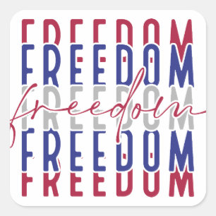 Freedom Kamala Harris Square Sticker