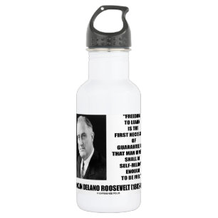 Freedom Learn First Necessity Self-Reliant F.D.R. 532 Ml Water Bottle