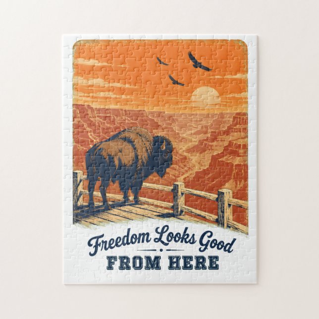 Freedom Looks Good Canyon puzzle (Vertical)