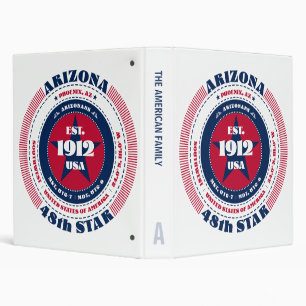 Freedom Loyalty Unity Arizona Circle Custom Binder