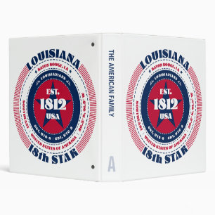 Freedom, Loyalty, Unity, Louisiana Circle Custom Binder