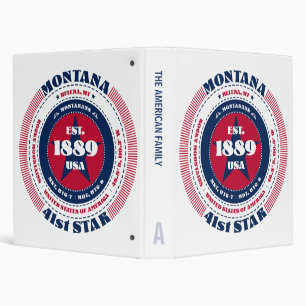 Freedom Loyalty Unity Montana Circle Custom Binder