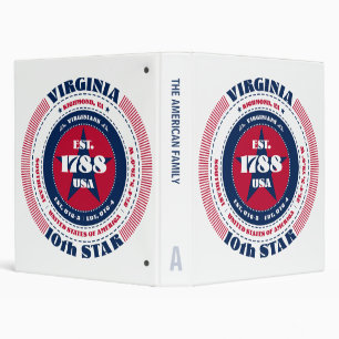 Freedom, Loyalty, Unity, Virginia Circle Binder