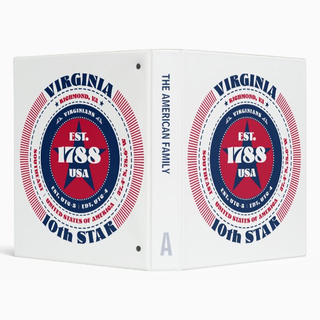 Freedom, Loyalty, Unity, Virginia Circle Binder (Background)