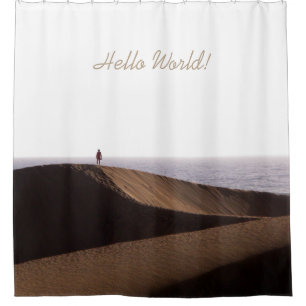 Freedom Man in Desert Ocean Sky any Text