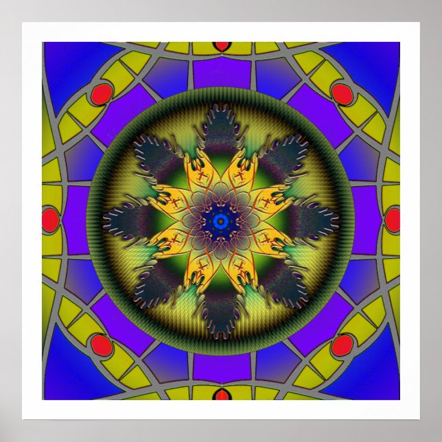 Freedom Mandala Poster (Front)