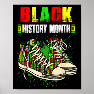 Freedom Melanin Black Proud Africa Shoes Black His Poster