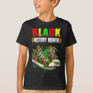 Freedom Melanin Black Proud Africa Shoes Black His T-Shirt