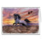 Freedom Mustang 5"x7" Card, wht envelopes incl