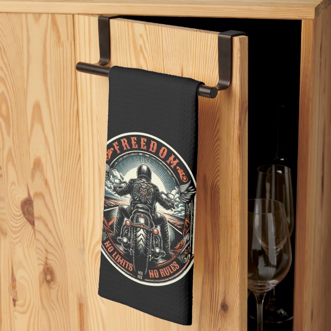 Freedom – No Limits, No Rules Kitchen Towel (Thirds Fold)