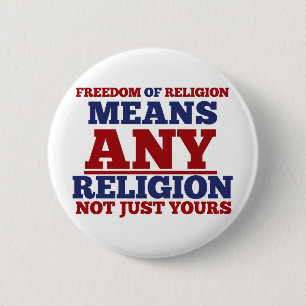 Freedom of Religion 2 Inch Round Button