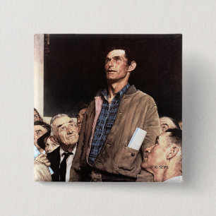 Freedom Of Speech 2 Inch Square Button