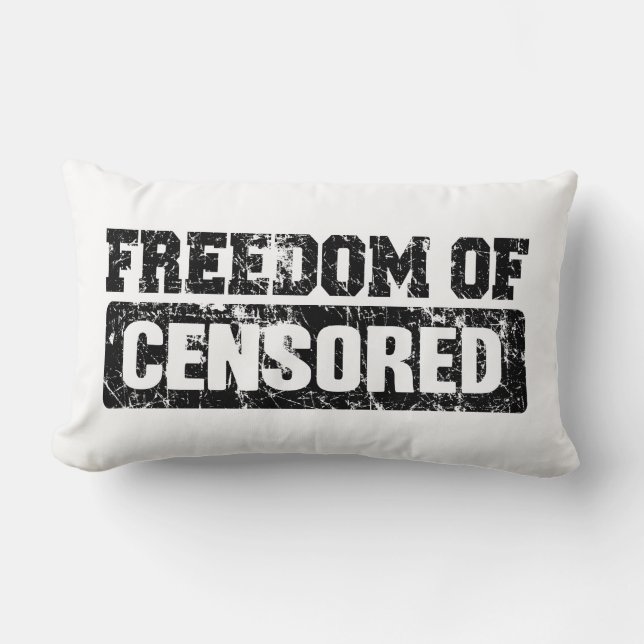 Freedom of Speech Maybe Not Exactly Lumbar Pillow (Front)