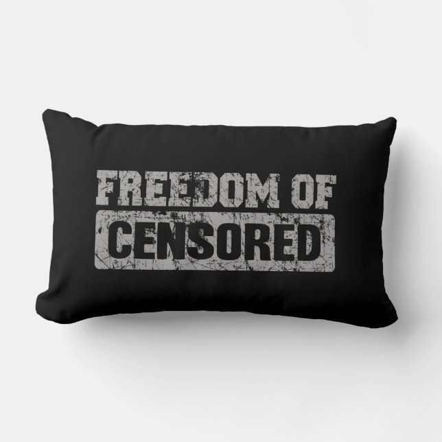 Freedom of Speech Maybe Not Lumbar Pillow (Front)