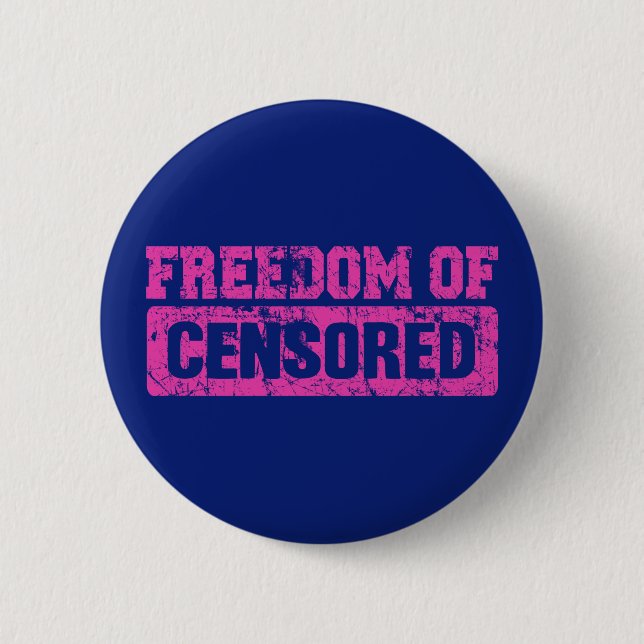 Freedom of Speech Maybe Not So 2 Inch Round Button (Front)
