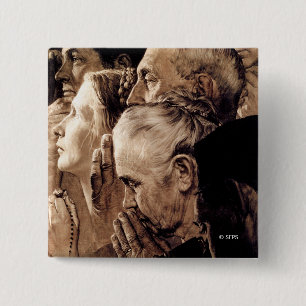 Freedom of Worship 2 Inch Square Button