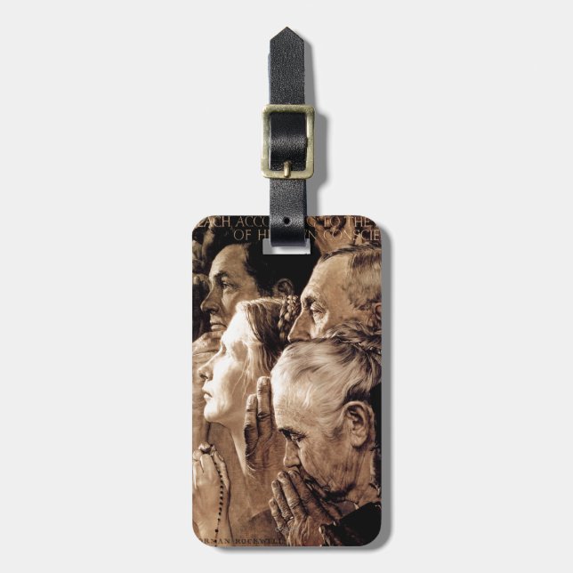 Freedom of Worship Luggage Tag (Front Vertical)