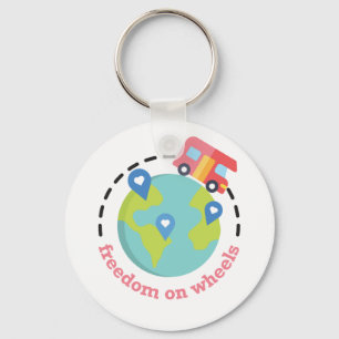 Freedom on Wheels Keychain