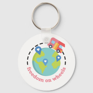 Freedom on Wheels Keychain