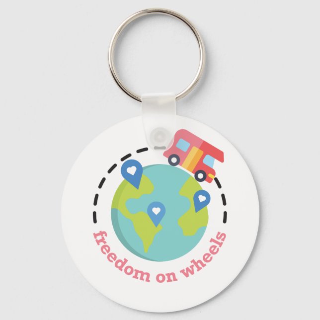 Freedom on Wheels Keychain (Front)